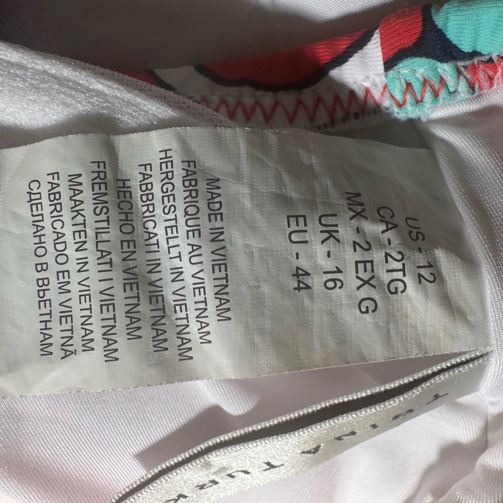 Trina Turk New never worn no tags  Red and aqua blue  Bikini top and bottom set - Picture 8 of 9